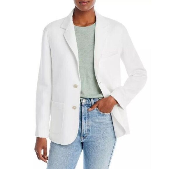 ATM Anthony Thomas Melillo AW1924 Women Sz 4 Chalk White Double Face Blazer - Picture 1 of 16